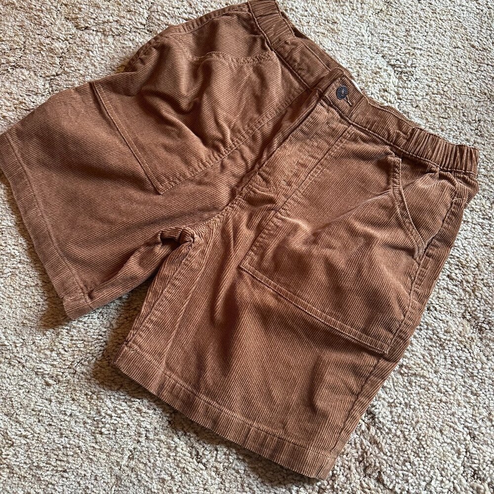 Line of Trade Brown Corduroy Shorts